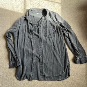Old Navy Charcoal Button-Up Shirt
